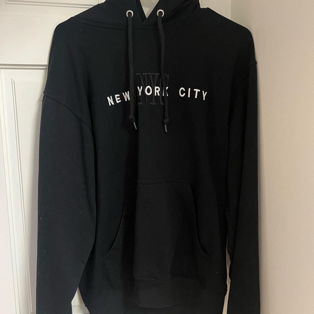 NEW YORK CITY soft black hoodie